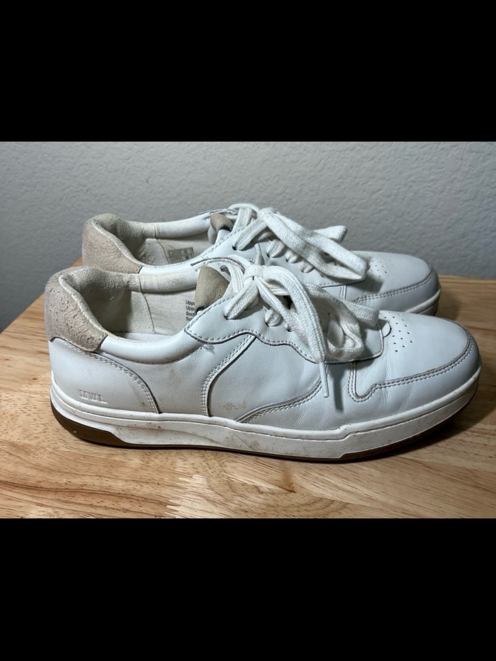 Madewell Court Sneakers White Leather Accent Women’s Shoe Size 7.5